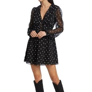 WAYF Dallas Daisy Georgette Mini Dress SZ L